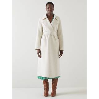 LK Bennett LK Bennett Cream Anderson Double Faced Wool Coat