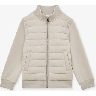 Reiss Reiss Stone Flintoff Senior Funnel Neck Quilted Hybrid Jacket