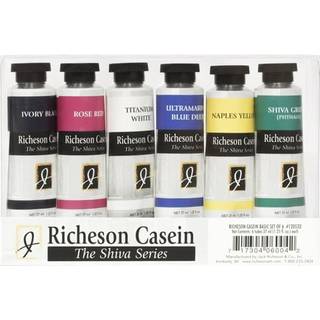 Jack Richeson 120533 37-ml kunstner kaseinfarver s?t p? 6