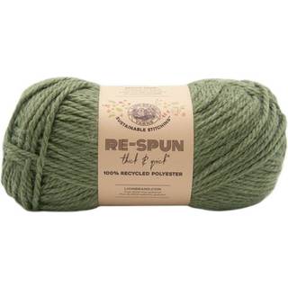 Lion Brand Yarn 843-174L RE-SPUN TICK & QUICK GARN EVERGREEN