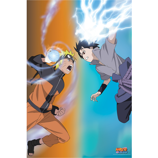 NARUTO SHIPPUDEN - Naruto VS Sasuke - Poster 91x61cm