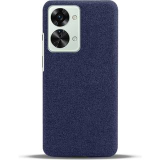 OnePlus Nord 2T 5G Stof Plastik Cover - Blå