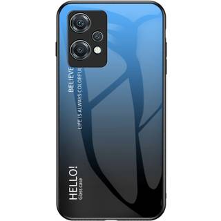 OnePlus Nord CE 2 Lite (5G) Glas Bagside Cover - Hello - Blå / Sort