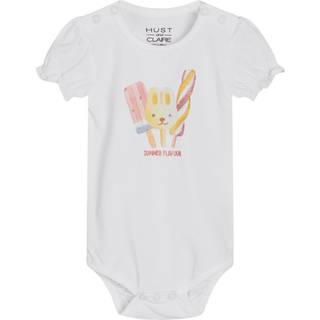 Hust&Claire Blanca Babybody Hvid 68 cm  Hvid  68 cm  kvinde