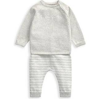 Mamas & Papas 2 Pieces Cream Hello World 100% bomuldsstriksæt3 - 6 måneder (62 - 68cm)