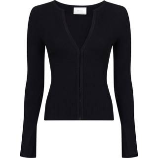 Shirley Knit Strikbluse, Black, 38
