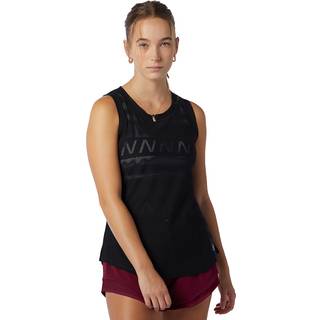 Tanktop New Balance Q Speed Jacquard Tank wt33280bk Størrelse XS
