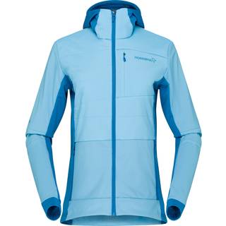 Norrøna Women's Falketind Alpha90 Insulated Zip Hood Aquarius/Mykonos Blue, M