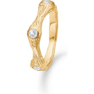 Studio Z - Tangled ring i forgyldt sølv m. zirkonia