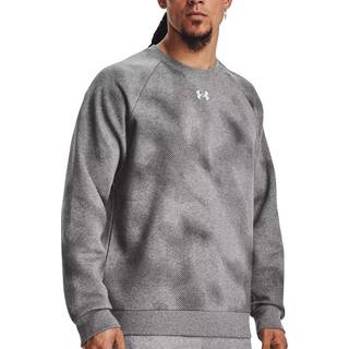 Sweatshirt Under Armour UA Rival Fleece Printed Crew-GRY 1379756-025 Størrelse XXL