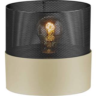 Mesh bordlampe E27, højde 18 cm, sand/sort