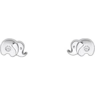 Schneider Basic Ohrringe - Weißgold - Elefant - KI18 - silber