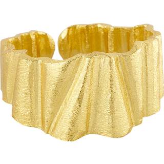 Bølget Ring, Gold Plated