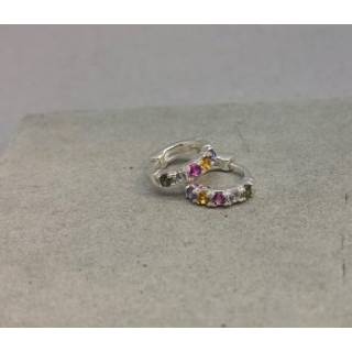 ELINA PASTEL HOOP | SILVER