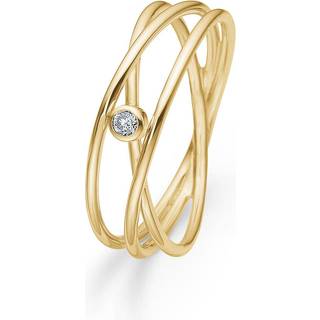 Mads Z - Diamond nest ring i 14 kt guld m. brillant 0,03ct