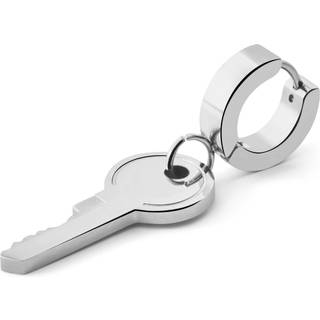 Floyd Stål Nøgle Vedhæng Hoop Ørering