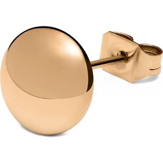 8mm Rosenguldfarvet Button Stud Ørering