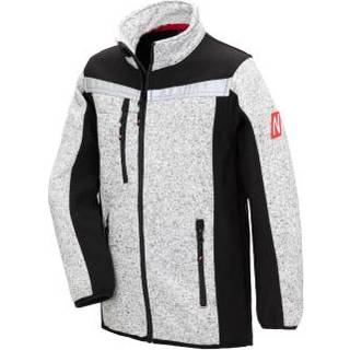 Nitras 7192KIDS MOTION TEX KIDS Softshell jakke til børn - Lysegrå / sort