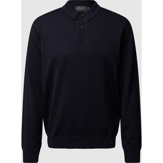Maerz Herren Pullover blau unifarben