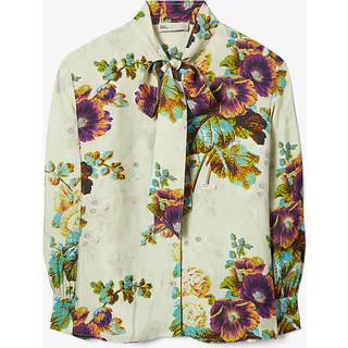 Tory Burch Floral satin blouse - multicoloured - XXXS