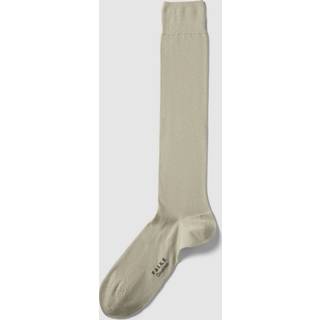 Falke Herren Kniestrümpfe beige Mikrofaser/Funktion unifarben