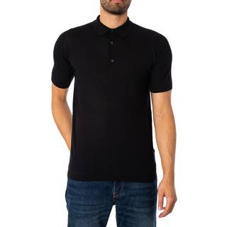 John Smedley Herren Polo-Shirt schwarz