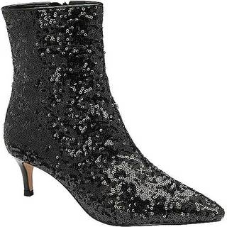 Ravel Ravel Black Stiletto Heel Zip Up Ankle Boots