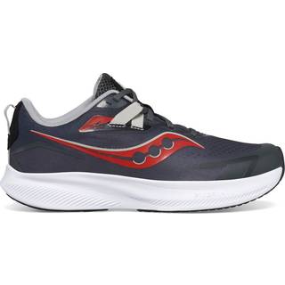 Saucony Kids' Ride 15 Grey/Black/Red, 21