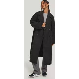 Only Dobbeltradet Button Up Smart Longline Coat34