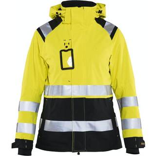Blåkläder 4904 Dame High Vis Skaljakke / Dame High Vis Skaljakke - 2XL - High Vis Gul/Sort