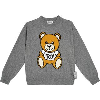 Moschino Kids Teddy Bear cotton and wool sweater - grey - Y 8