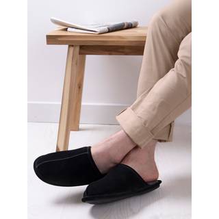 Totes Totes Herre Isotoner Real Suede Mules Hjemmesko