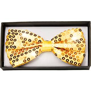 Goldene Pailletten Fliege Deluxe