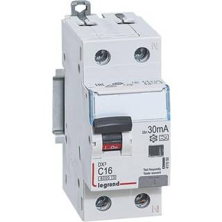 LEGRAND DX³ RCBO kombiafbryder C16 1pol+N 30mA type-A 2M 6000/6KA
