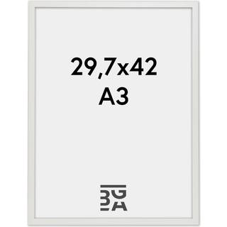 Ramme Oslo Akrylglas Hvid 29,7x42 cm (A3)