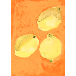 Paper Collective Lemons Plakat 50x70 Cm - Plakater Syrefrit Papir Multi - 21077