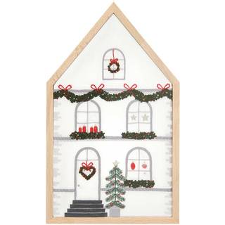 Stickpackung Haus groß vorgezeichnet 16x27cm