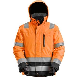 Snickers 1132 high-vis vandtæt 37.5® vinterjakke, klasse3 orange/sort M