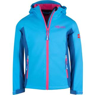 Trollkids Kristiansand Softshelljakke, Midnight Blue/Cerulean, Str. 110