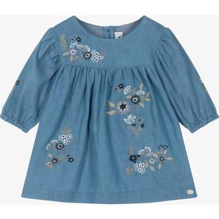 Tartine et Chocolat Broderet Kjole Blå 6 Months  Blå  6 måneder  kvinde