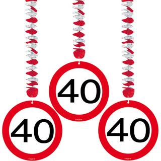 Rotorspirale Verkehrsschild 40