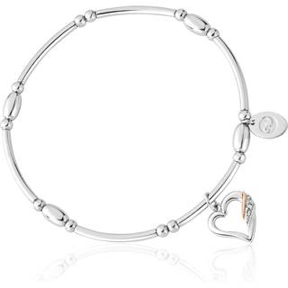 Past Present Future® Sterling Silver Heart Affinity Bracelet with Topaz