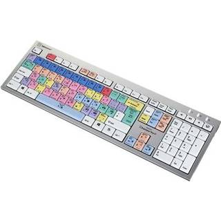LogicKeyboard for Premiere Pro CC - PC Silver Slim Line Keyboard (UK)