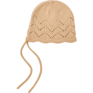 Lil Atelier Warm Sand/melange Strik Babyhue Bomuld