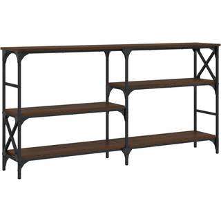 konsolbord 150x29x76,5 cm konstrueret træ brun egetræsfarve