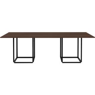 New Works Florence spisebord rektangulært smoked oak, sort stel
