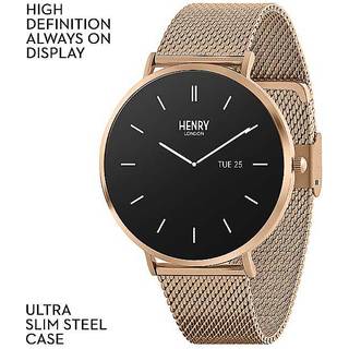 Henry London Smartwatch HLS65-0001 - Herre - 43 mm - Smartwatch - Quartz m. Oplader - Mineralglas