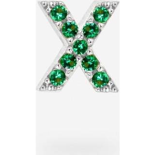 IX X Green Earring Silver