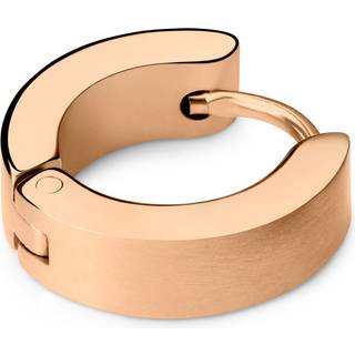 Flad Rosaguldfarvet Hoop Ørering