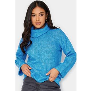 PixieGirl Petite PixieGirl Petite Blue Roll Neck Boxy Jumper